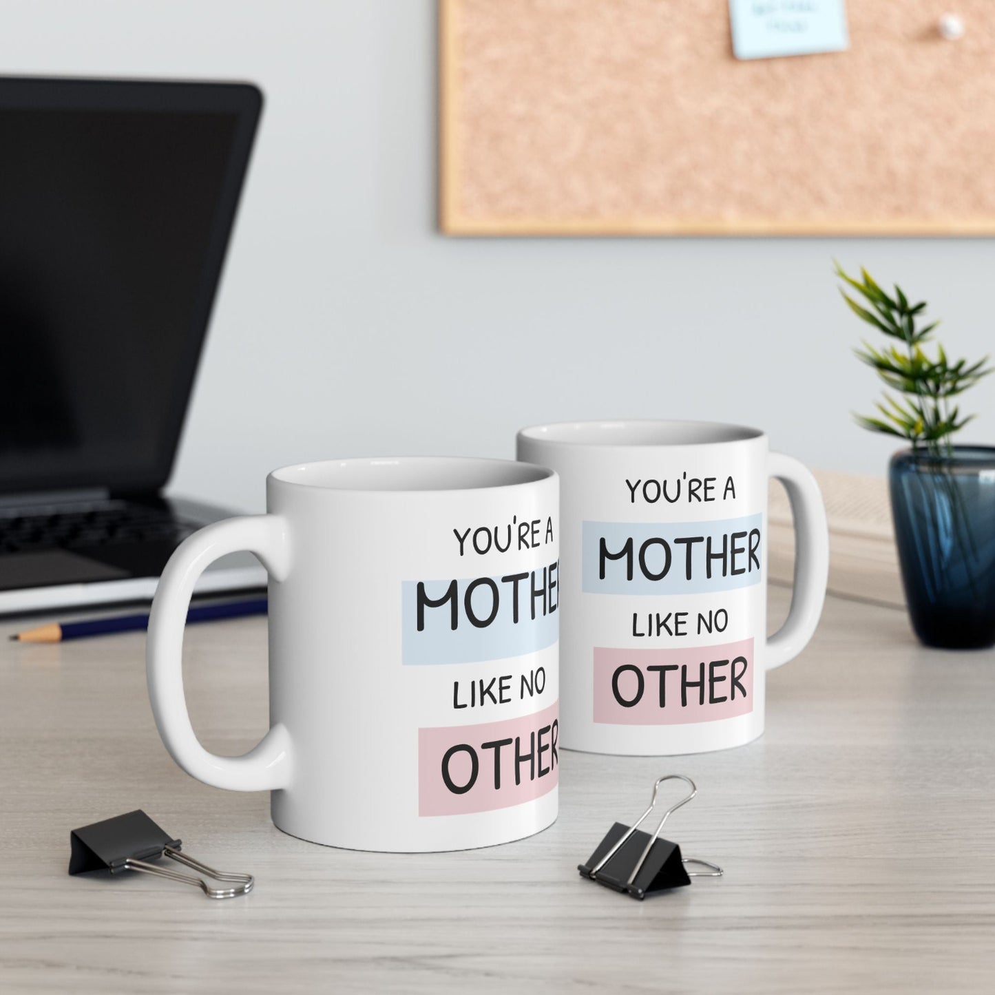 Mother's Day Ceramic Mug, Mom Love Coffee Cup, Gift for Her, Tea Mug, Floral Design, Mother Appreciation Present