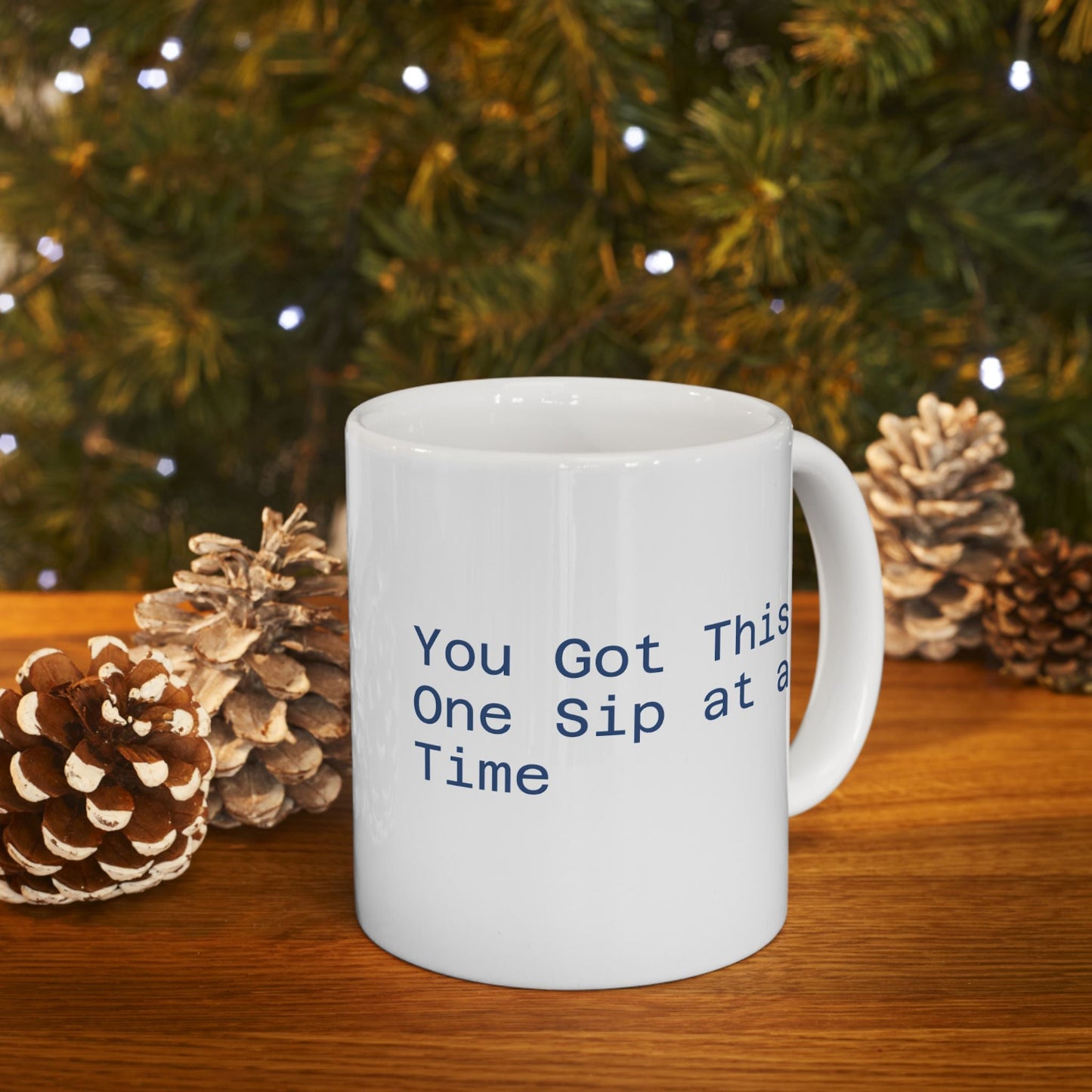 Motivational Ceramic Mug, 11oz, 15oz - Quiet Time Coffee Cup, Inspirational Quote, Gift for Coffee Lovers, Office Mug, Positive Energy Mug,