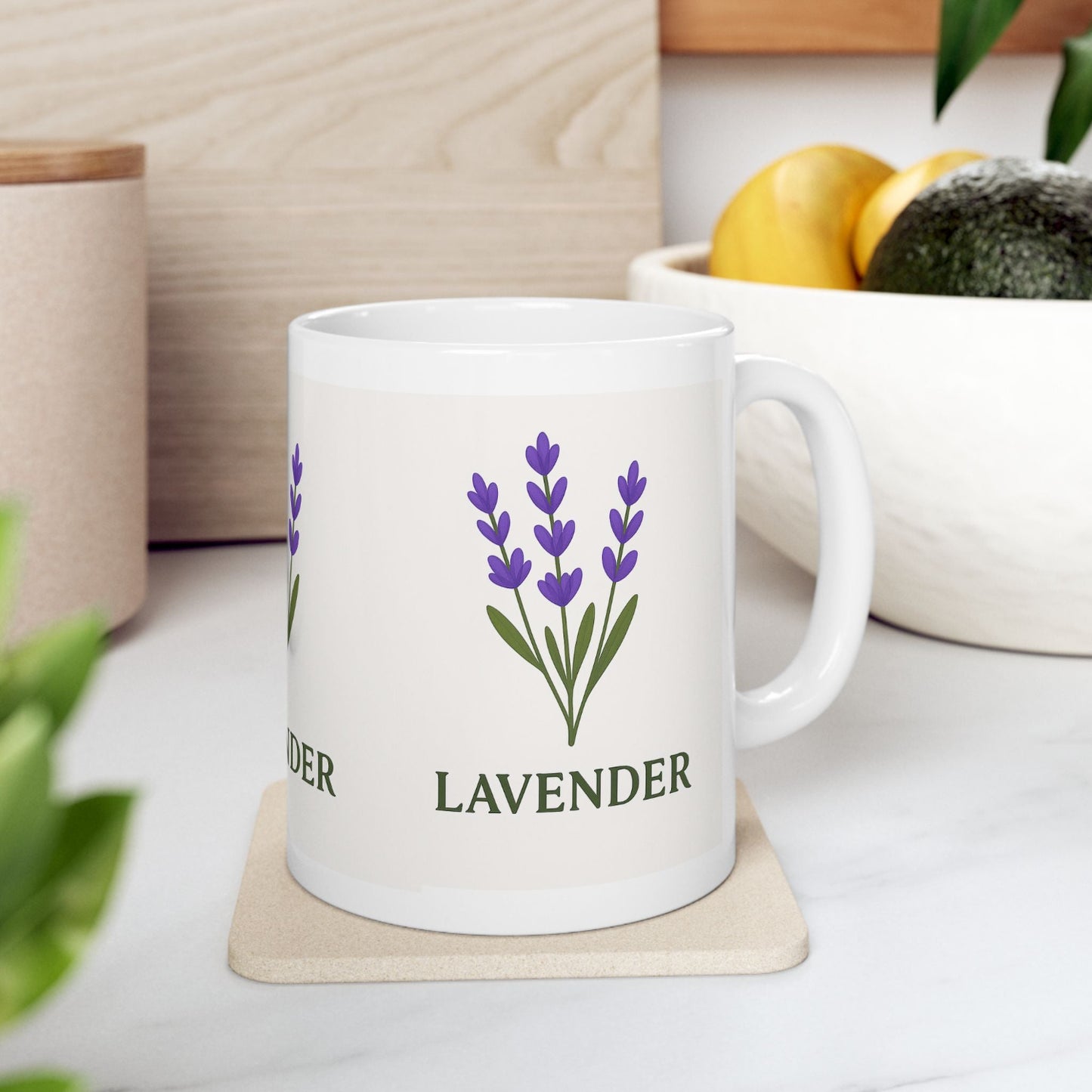 Lavender Ceramic Mug - Perfect Gift for Tea and Coffee Lovers