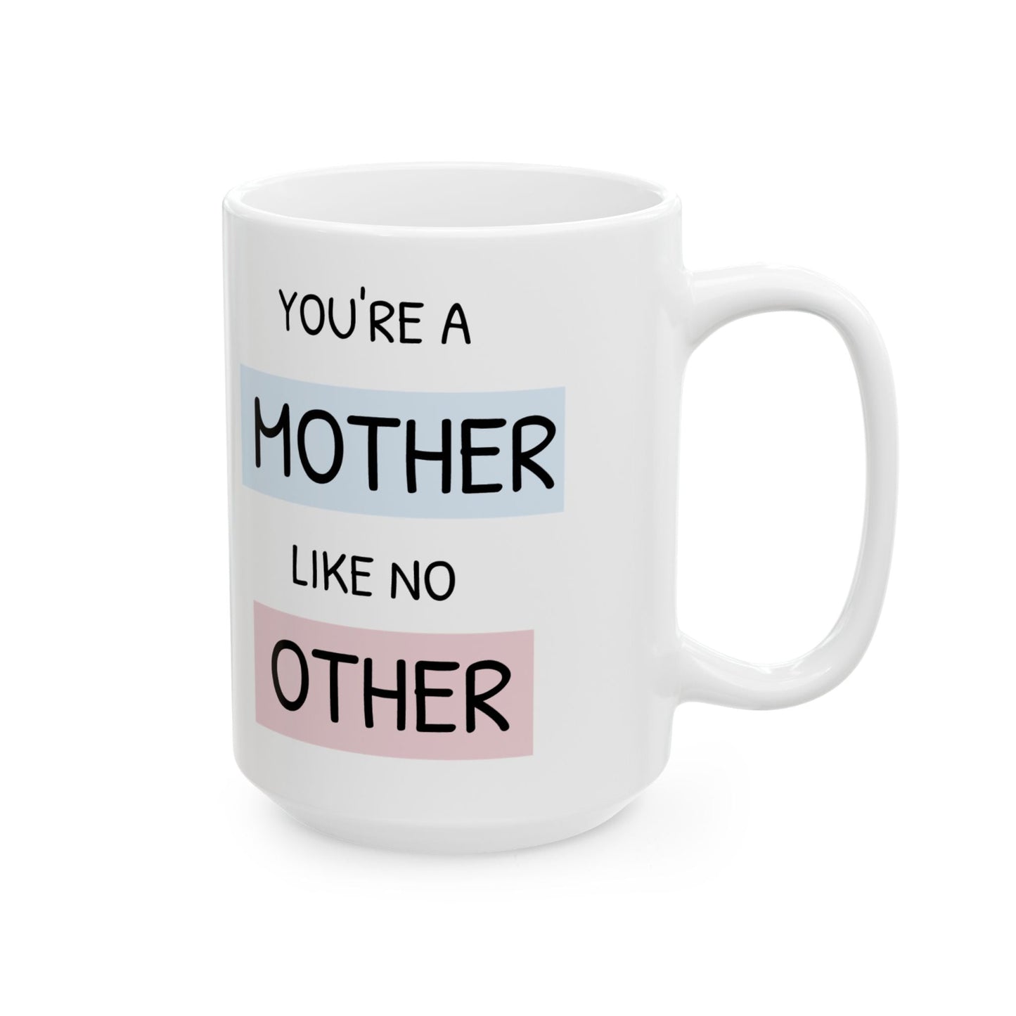 Mother's Day Ceramic Mug, Mom Love Coffee Cup, Gift for Her, Tea Mug, Floral Design, Mother Appreciation Present