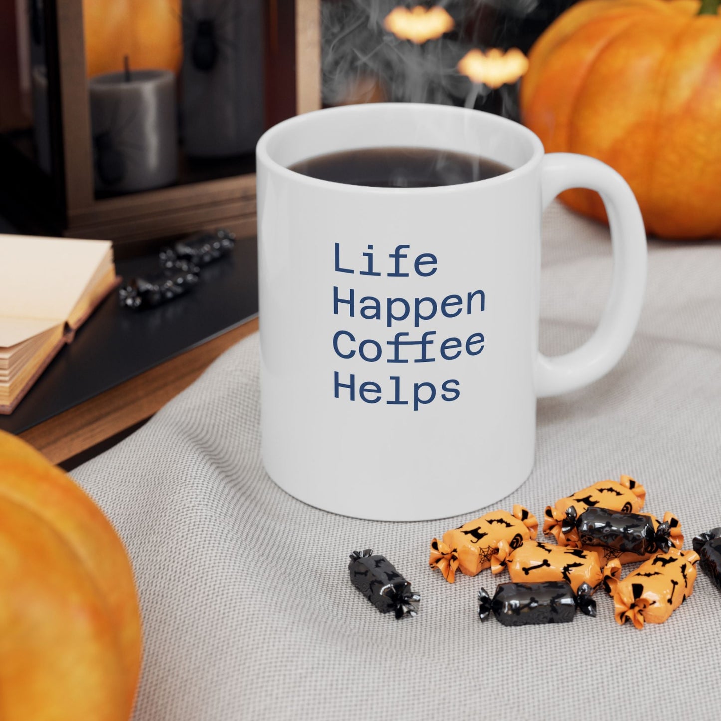 Coffee Mug, Life Journey Ceramic Mug, Coffee Lover Gift, Inspirational Mug, Morning Mug, Gift for Him, Gift for Her