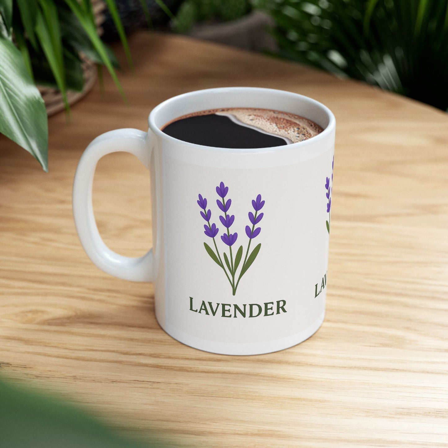 Lavender Ceramic Mug - Perfect Gift for Tea and Coffee Lovers