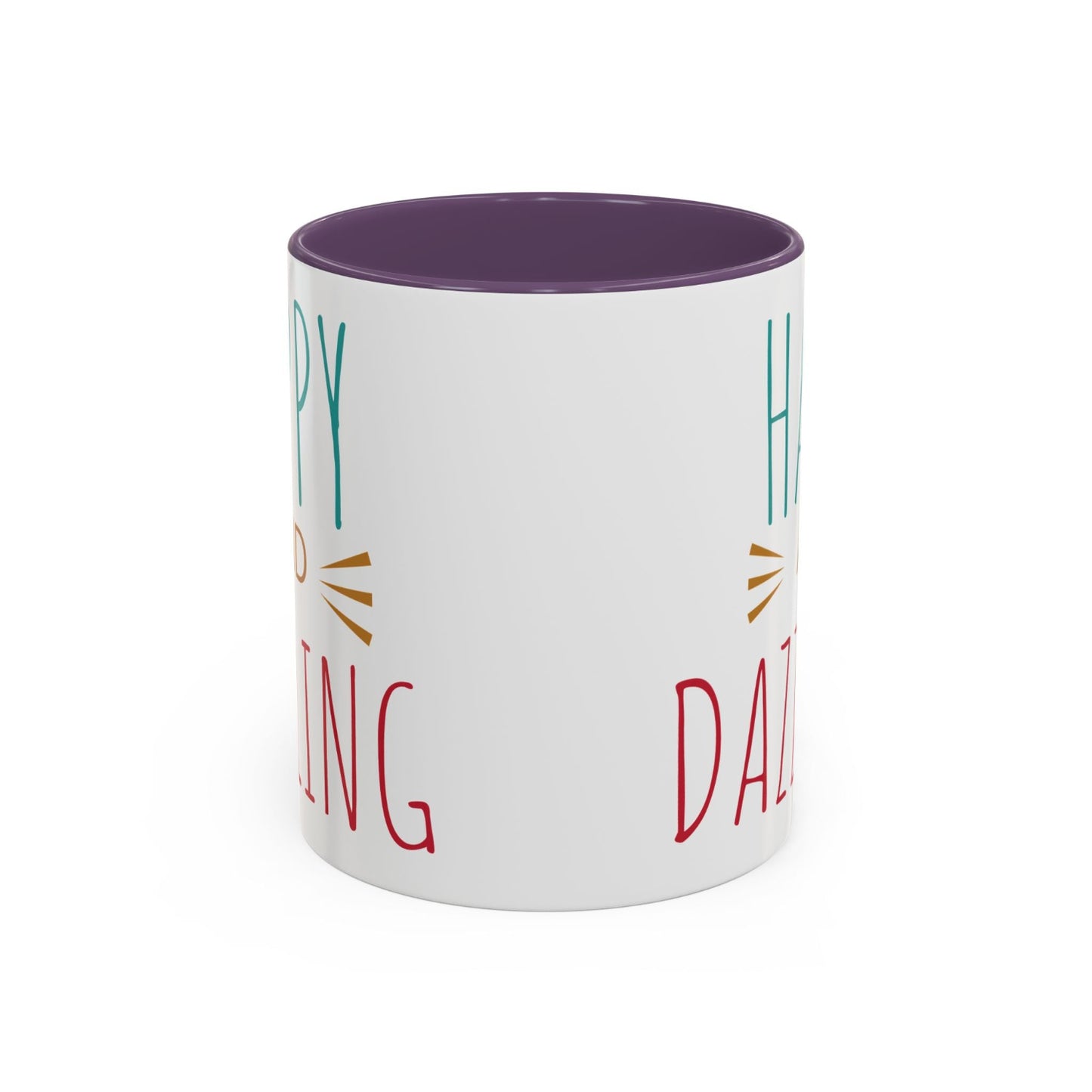 Happy & Dazzling Coffee Mug, Inspirational Gift for Friends, Motivational Mug for Joyful Morning, Fun Office Decor, Unique Tea Mug