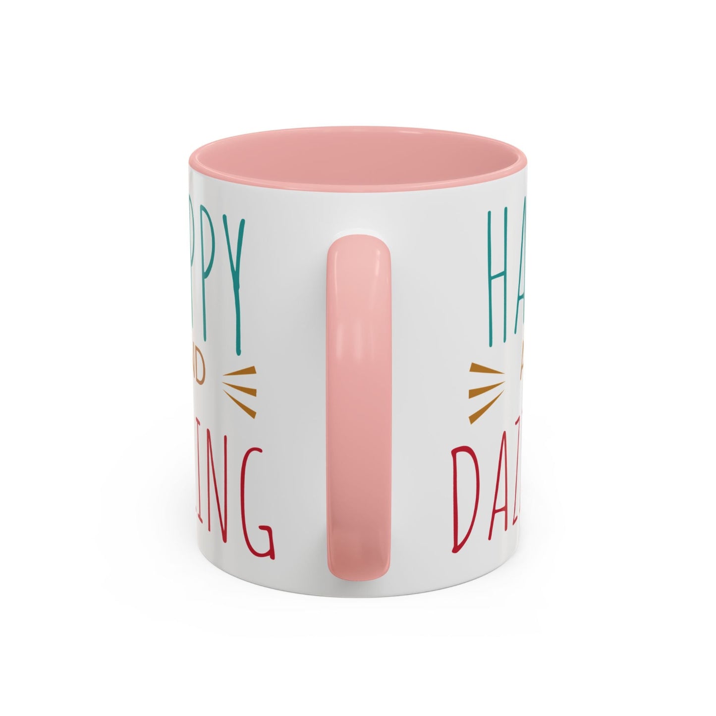 Happy & Dazzling Coffee Mug, Inspirational Gift for Friends, Motivational Mug for Joyful Morning, Fun Office Decor, Unique Tea Mug
