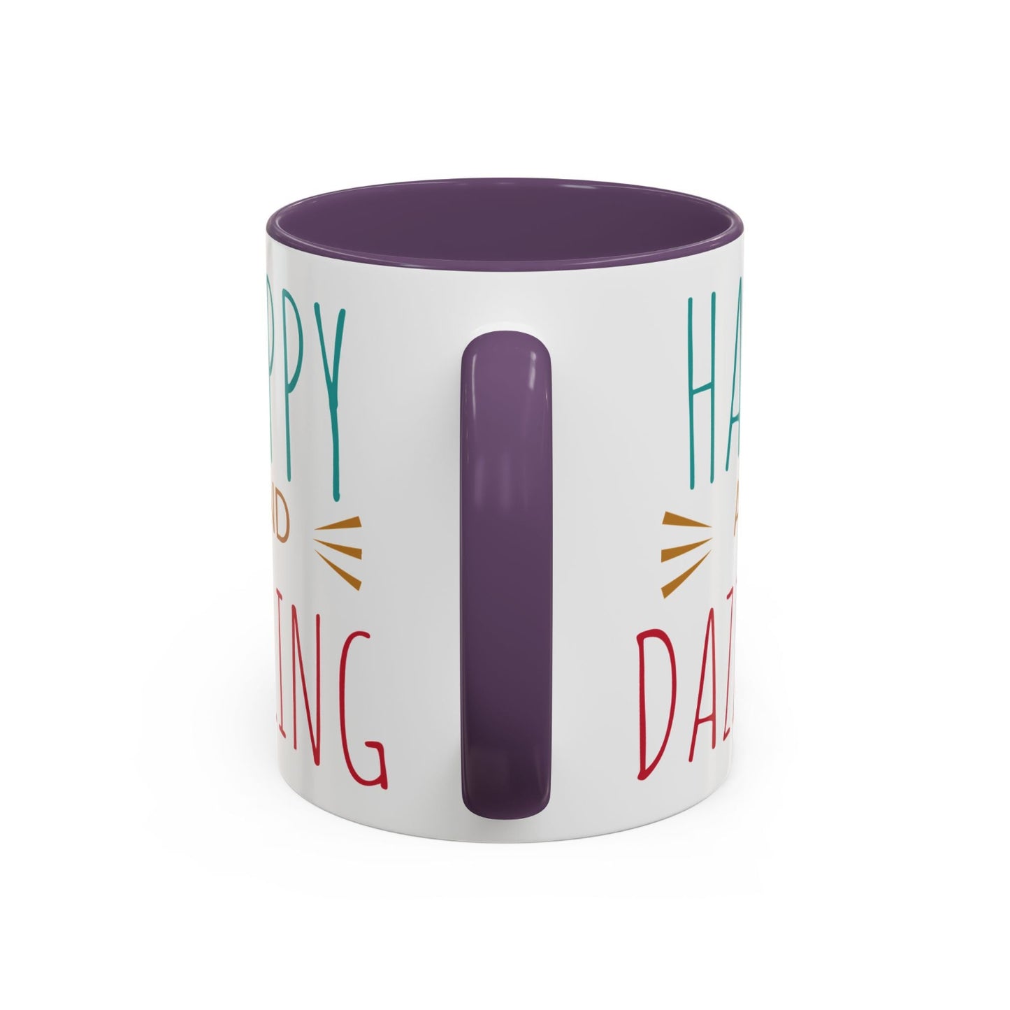 Happy & Dazzling Coffee Mug, Inspirational Gift for Friends, Motivational Mug for Joyful Morning, Fun Office Decor, Unique Tea Mug