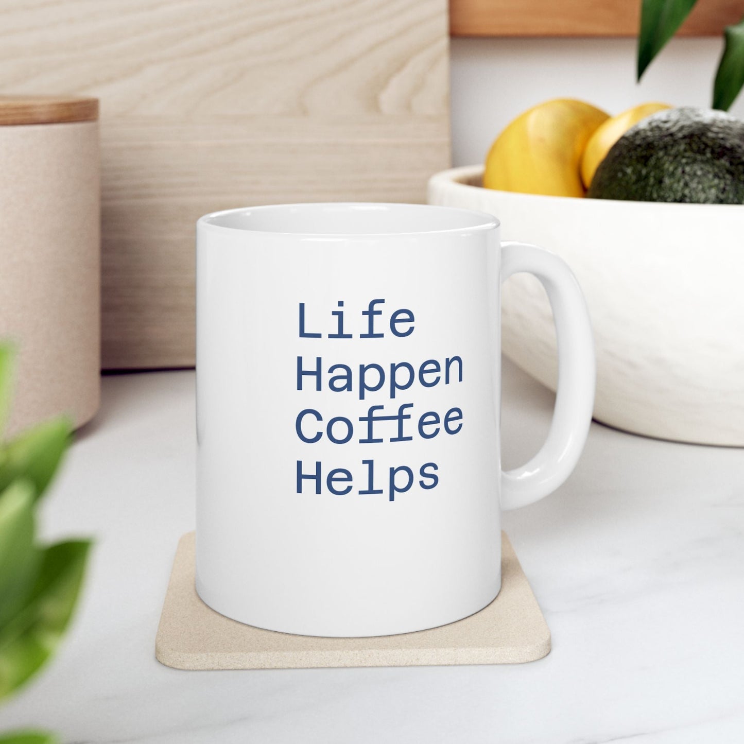 Coffee Mug, Life Journey Ceramic Mug, Coffee Lover Gift, Inspirational Mug, Morning Mug, Gift for Him, Gift for Her