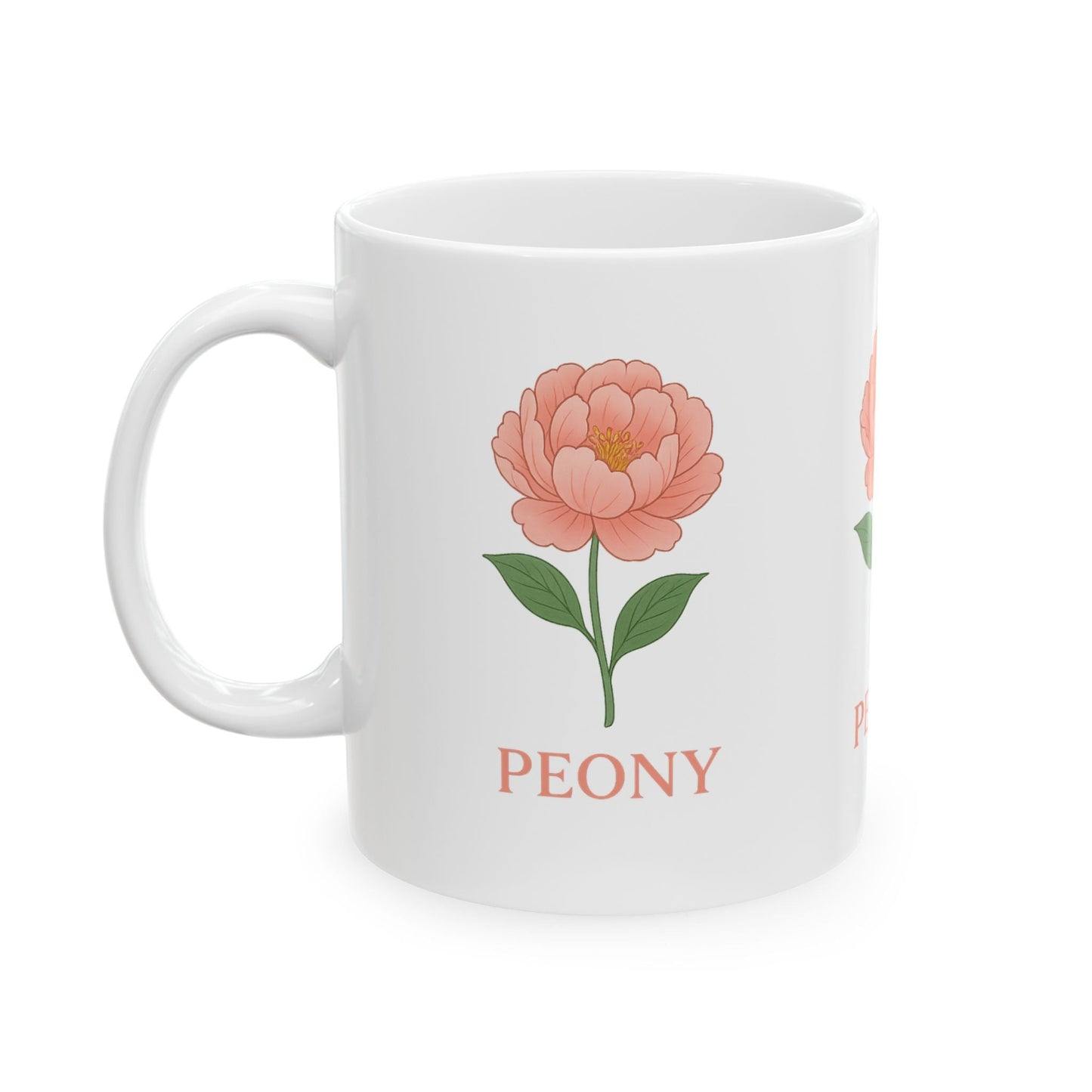 Ceramic Mug, (11oz, 15oz)  Floral Coffee Cup, Perfect Gift for Plant Lovers, Home Decor, Birthday, Housewarming, Mother's Day
