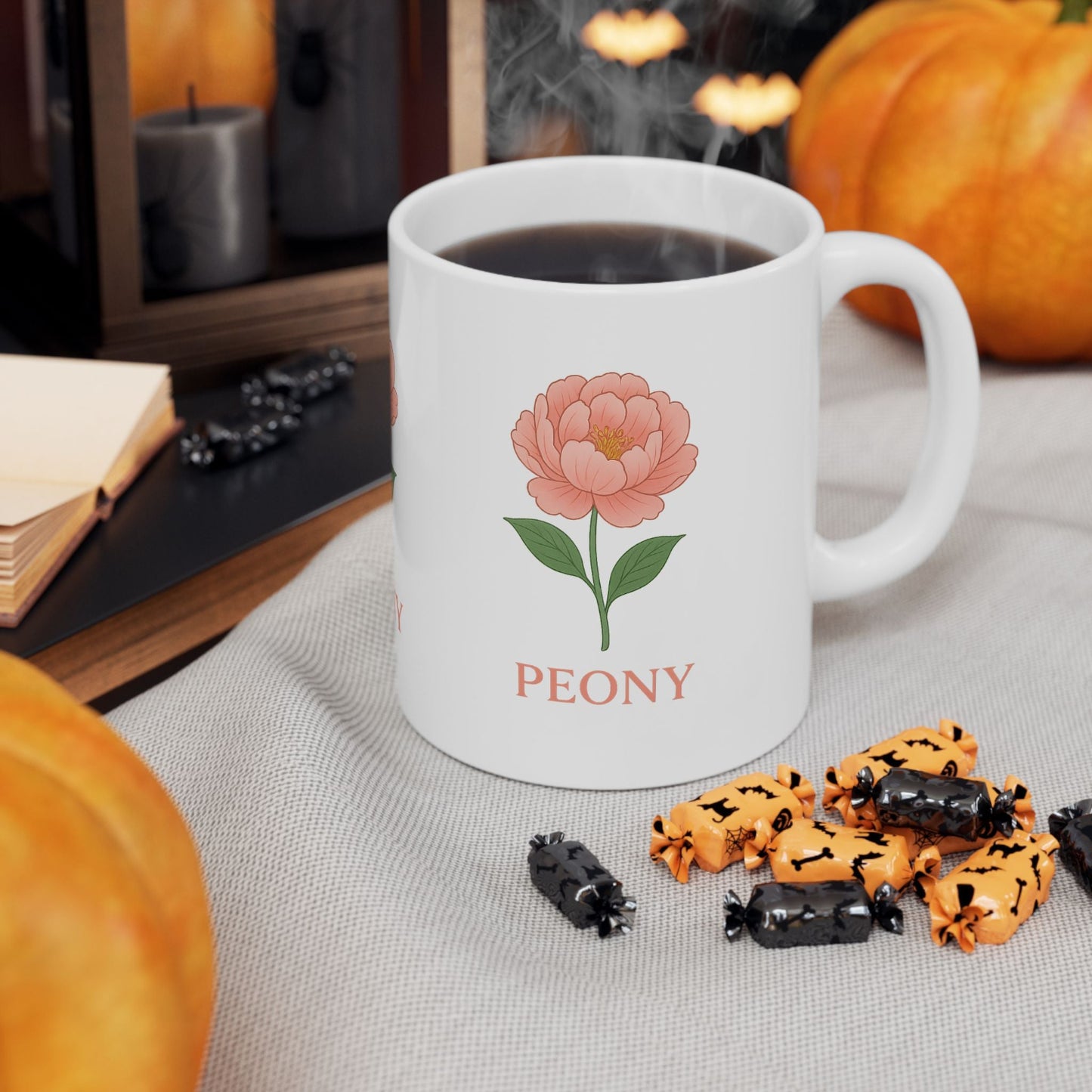 Ceramic Mug, (11oz, 15oz)  Floral Coffee Cup, Perfect Gift for Plant Lovers, Home Decor, Birthday, Housewarming, Mother's Day