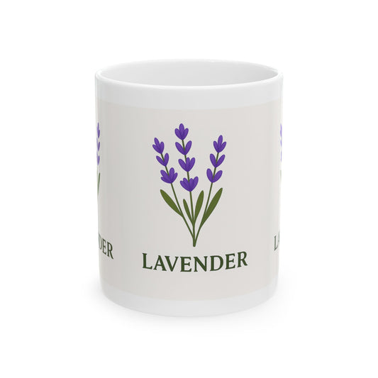 Lavender Ceramic Mug - Perfect Gift for Tea and Coffee Lovers