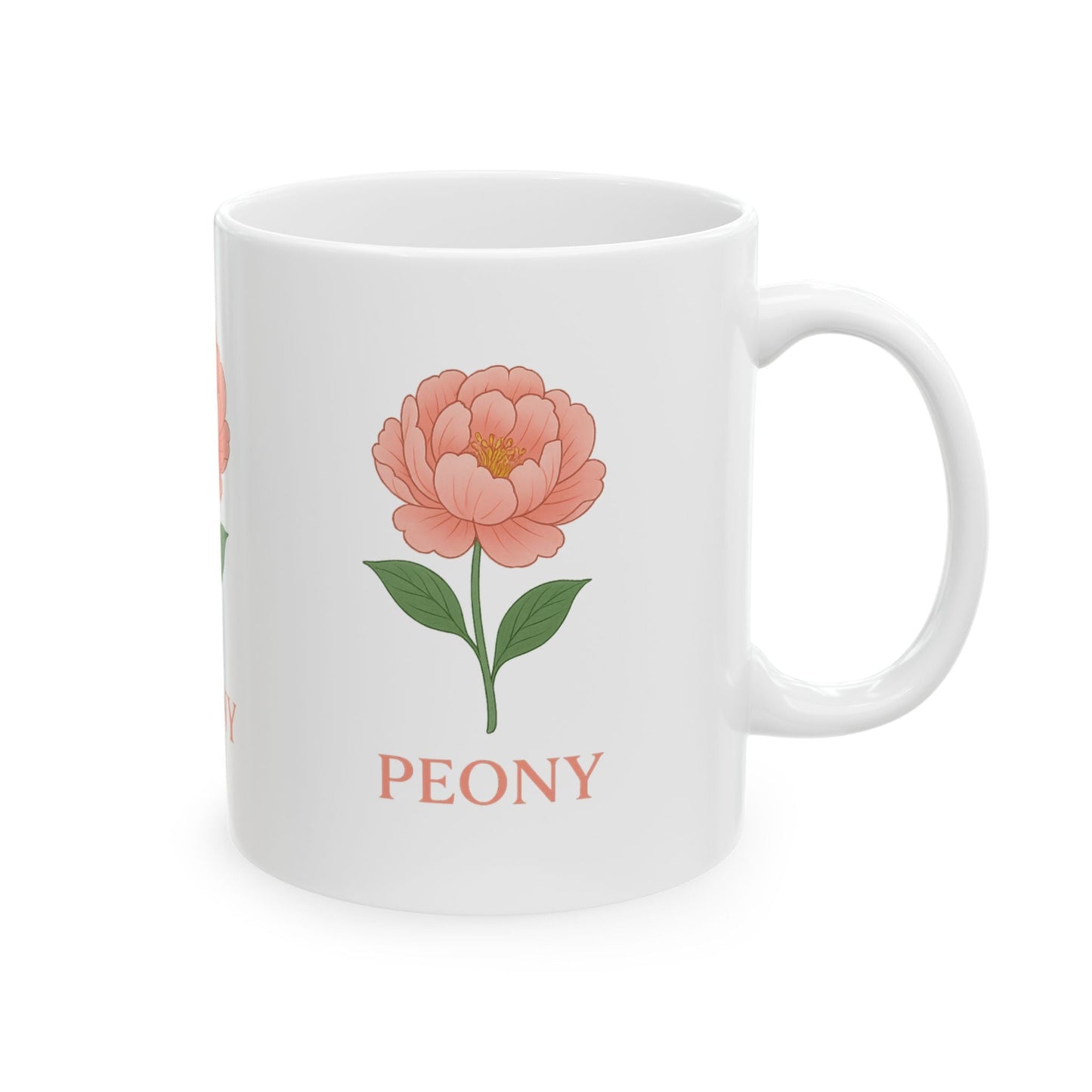 Ceramic Mug, (11oz, 15oz)  Floral Coffee Cup, Perfect Gift for Plant Lovers, Home Decor, Birthday, Housewarming, Mother's Day